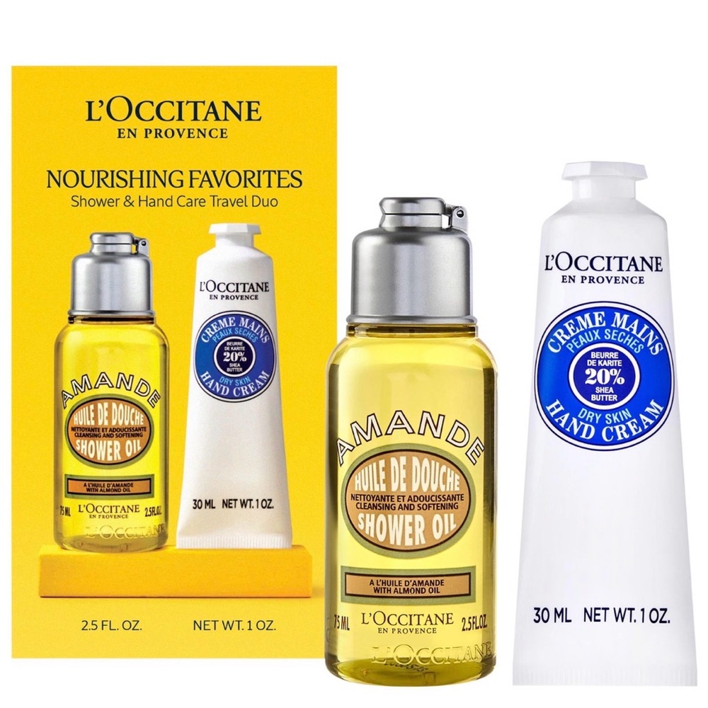 L'OCCITANE Almond Shower Oil and Hand Cream Set